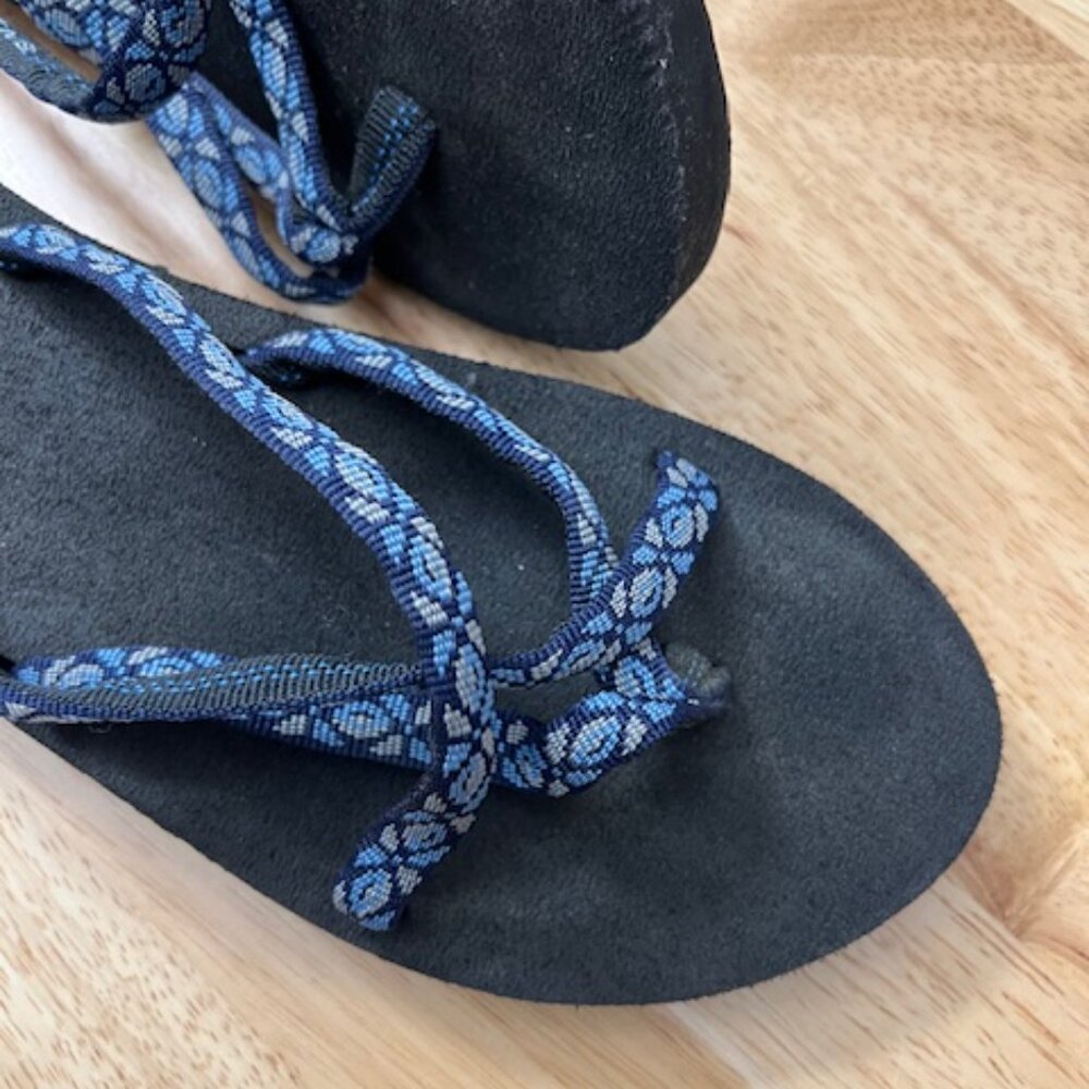 Teva Olowahu Sandals Flip-Flops Size 11 Blue - Picture 8 of 8